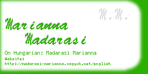 marianna madarasi business card